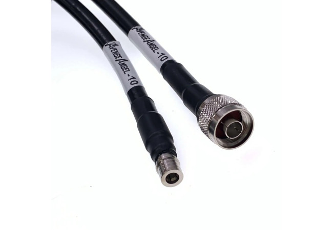 Коаксіальний кабель RG-8 AvengeAngel-10, 20 м, N-TYPE-QMA КОМПЛЕКТ (з двох кабелів по 20 метрів)