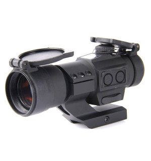 Коліматорний приціл Holosun Tube HS406C 2 MOA с солнечной батареей на Weaver 