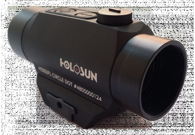 Коліматорний приціл Holosun Paralow HS503FL 2/65 MOA с антибликом на Weaver