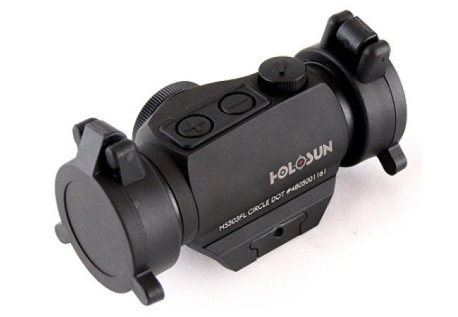 Коліматорний приціл Holosun Paralow HS503FL 2/65 MOA с антибликом на Weaver