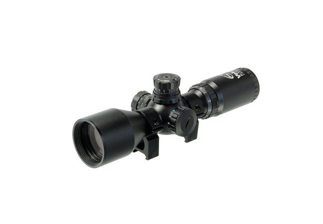 Оптичний приціл VEBER BLACK FOX 3-9х42 RG MD с кольцами на Weaver
