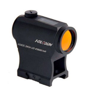 Коліматорний приціл Holosun Paralow HS403C 2 MOA с солнечной батареей на Weaver 