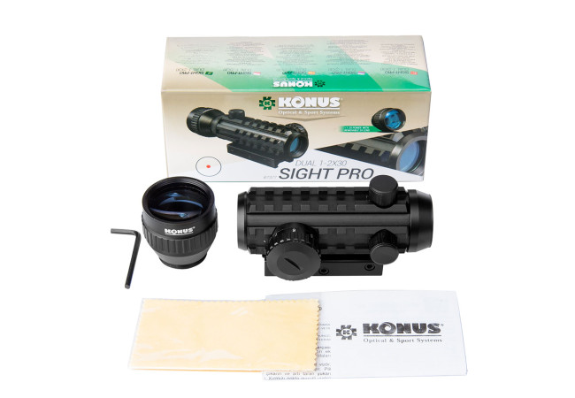 Коліматорний приціл Konus Sight-Pro Dual 1-2x30