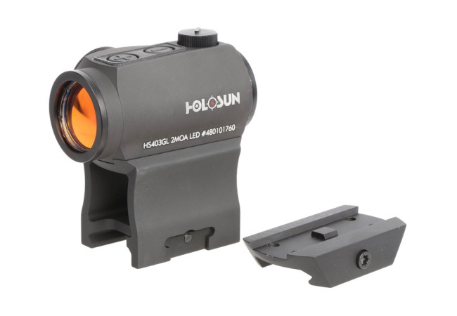 Коліматорний приціл Holosun Paralow HS403GL 2 MOA на Weaver