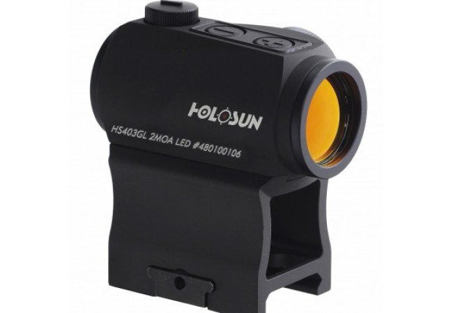 Коллиматорный прицел Holosun Paralow HS403GL 2 MOA на Weaver